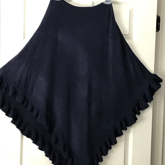 April Marin Sweaters - Navy April Marin poncho